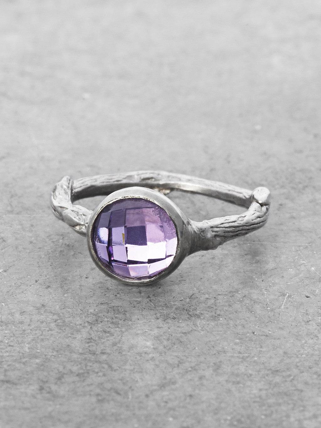 Amethyst Branch Ring